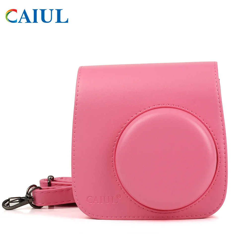 Caiul/caiul Polaroid Mini8/8+/9 чехол для камеры цифровой защитный чехол для камеры кожаный чехол для камеры - Color: Mini9FlamingoPink