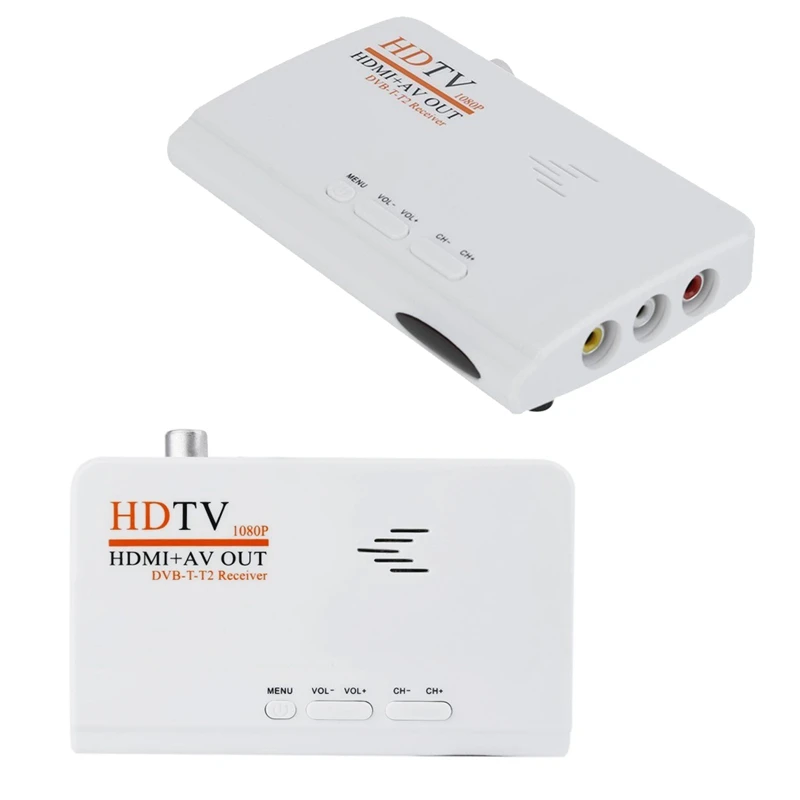 HD 1080P DVB-T/T2 ТВ коробка AV CVBS цифровой эфирный тюнер приемник Empf? nger