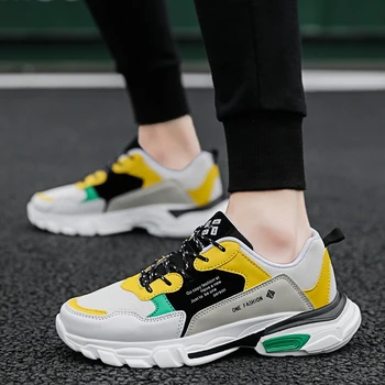 

2019 New Fashion Mesh Men Comfortable Casual Shoes Male Lightweight Outdoor Flat Shoes Lac-Up Men Breathable Rubber Shoes