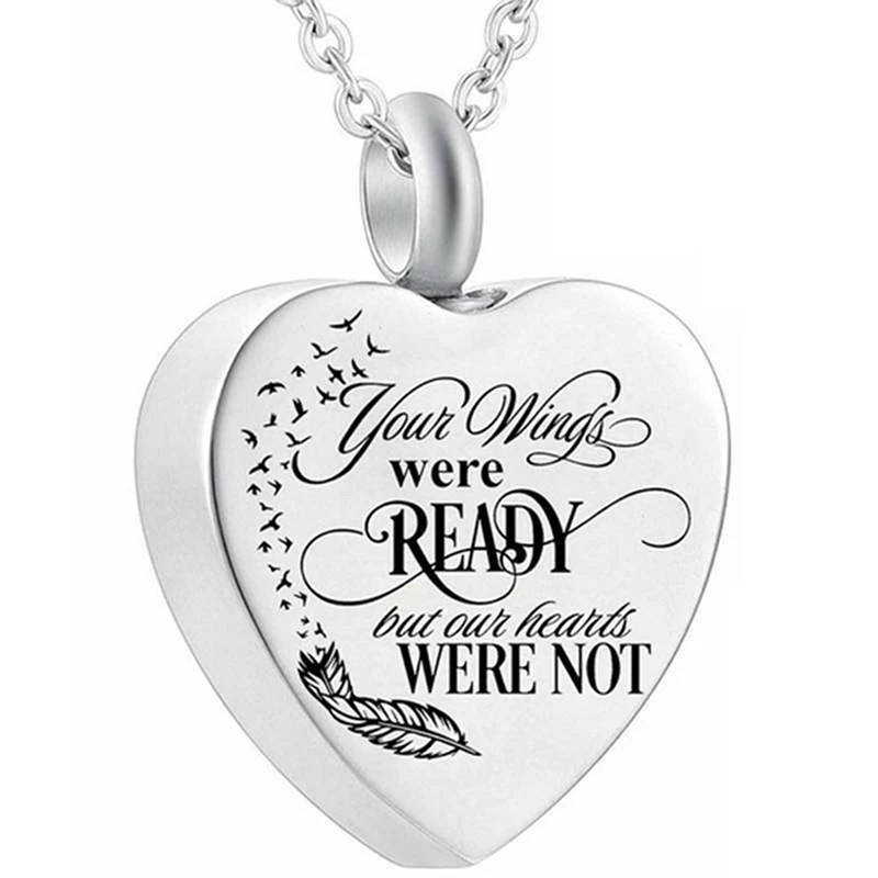 1pcs Heart Cremation Urn Necklace For Ashes Jewelry Memorial Pendant | Украшения и аксессуары