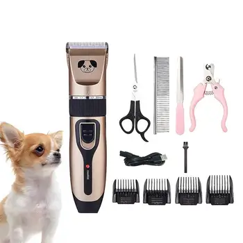 

1 Set Pet Dog Cat Hair Trimmer Charging Pet Hair Clipper Professional Dog Hair Electrical Grooming Tool Safe Shaving Tool