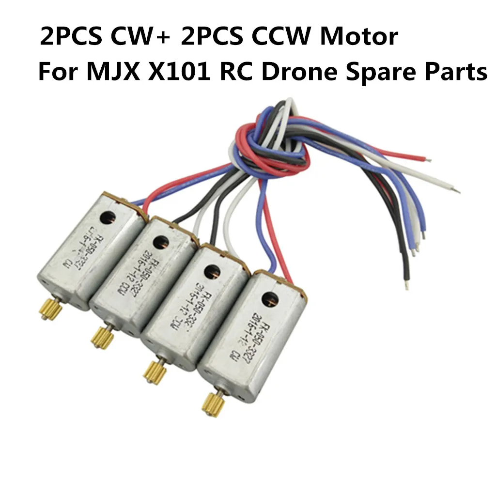 4 шт. мотор для Mjx X101 2 4g Rc Квадрокоптер Дрон запасные части Diy аксессуары двигателя