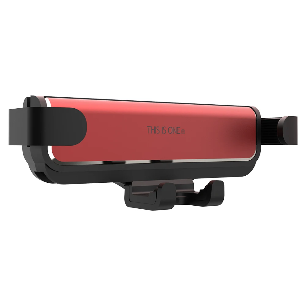 Гравитационный Автомобильный держатель для телефона в автомобиле с креплением на вентиляционное отверстие без магнитного держателя для мобильного телефона gps подставка для iPhone XS MAX Xiaomi - Color: Red