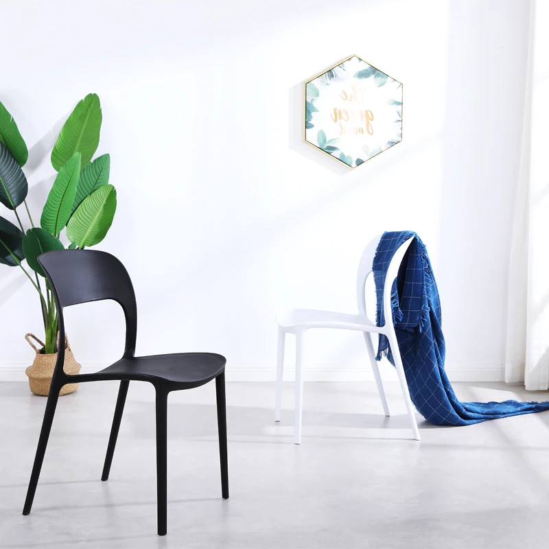 

Nordic Hollow Plastic Chair Dining Chair Suitable for Dining Chair Restaurant Office Home Study Bedroom Leisure Plastic Chair