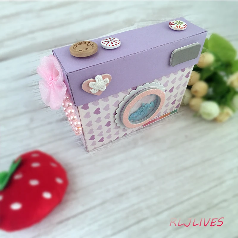 3D камера коробка металлические режущие штампы трафареты для DIY штамп для скрапбукинга альбом декоративное тиснение DIY бумажные карты