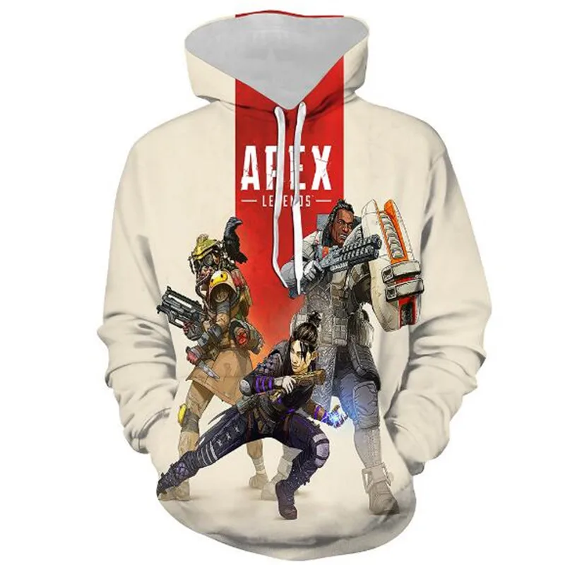 Игра Apex legends Косплей герой костюмы с капюшоном для мужчин и женщин 3D цифровая печать Новинка