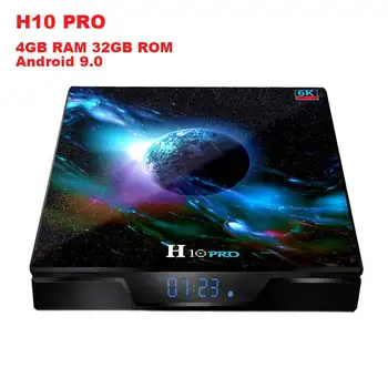 

H10 PRO Android TV Box Allwinner H603 4GB RAM 32GB ROM 5G WIFI Android 9.0 TV Box 6K 4K Set Top Box Media Play