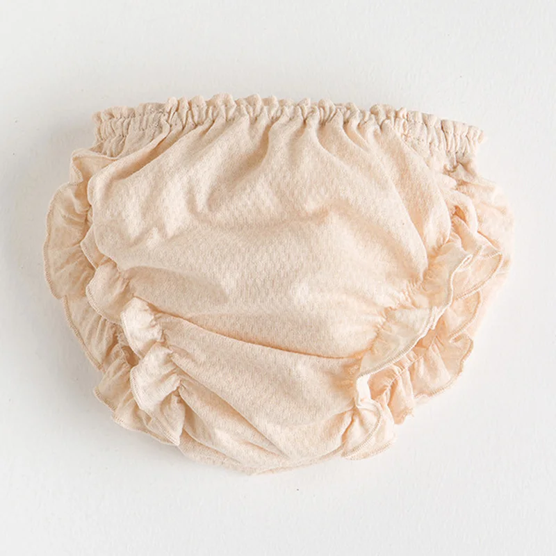 Girls Underwear Children Underwear Girl Fashion Solid Color Lace Cotton Underpants Infant The Diaper Pants Baby Leisure Triangle Pants Child Bread PP