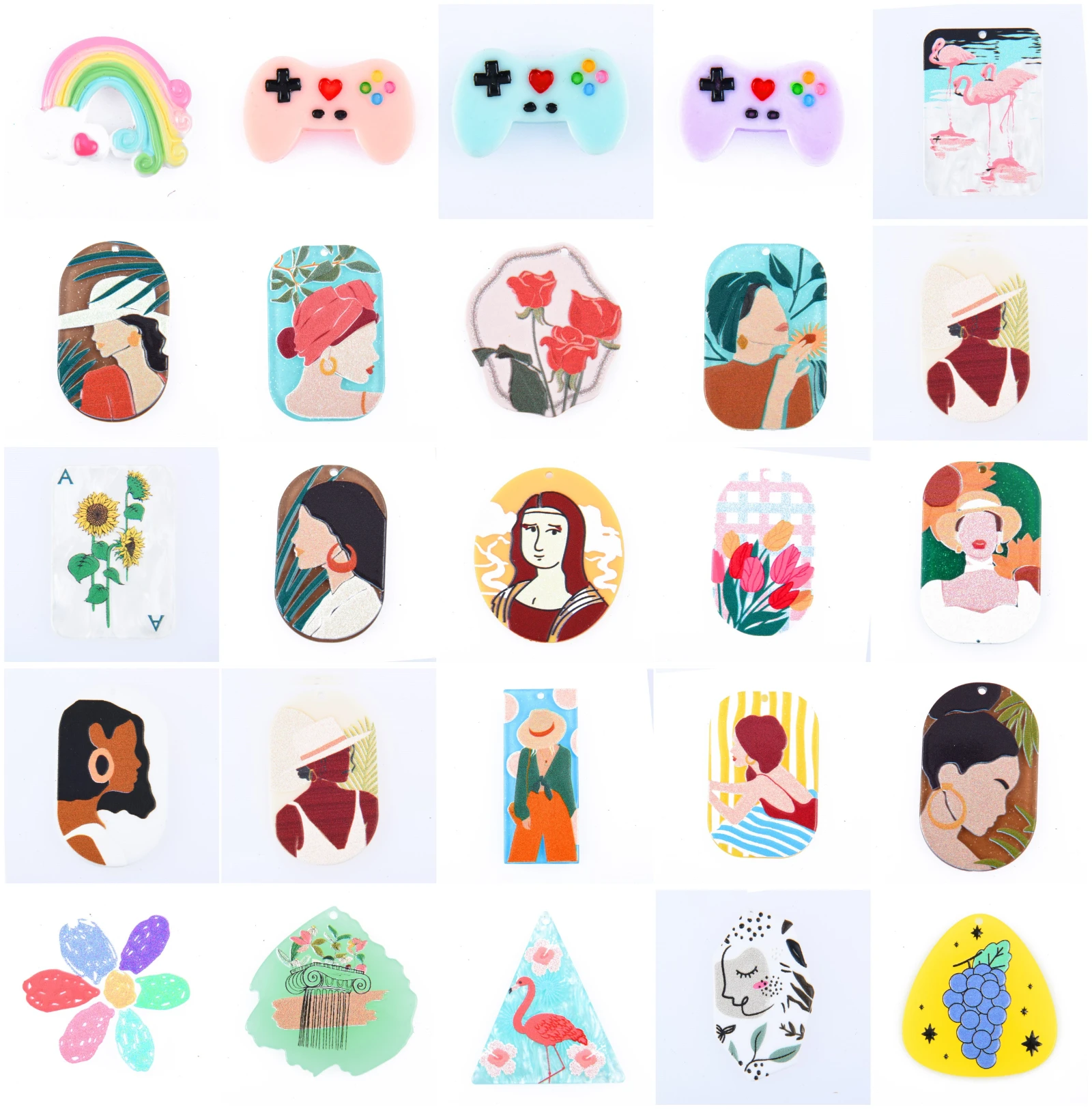 

New Famous Rose Croc Accessories Charms Shoe Decorations Fit For Croc Shoes Kids Party Gifts