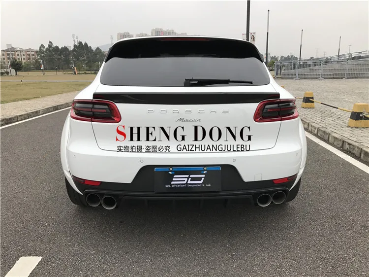 Подходит для Porsche MACAN PD карбоновое волокно задний диффузор бампер задняя губа
