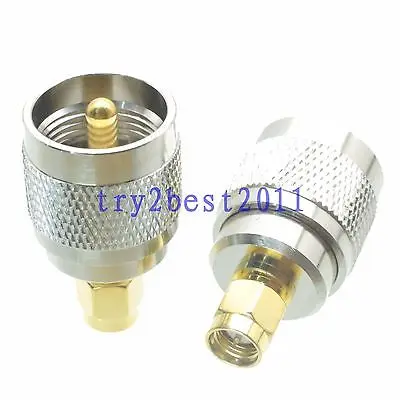 DHL/EMS 50 комплектов 1pce разъем адаптера UHF PL259 штифт SMA штифт RF коаксиальный Прямой-C1