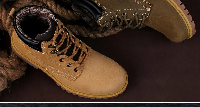 Dr Martins/зимние мужские ботинки из натуральной кожи; Dottor botas hombre Cuero Invierno Botines; мужские ботинки; botas Erkek Buty Zimowe