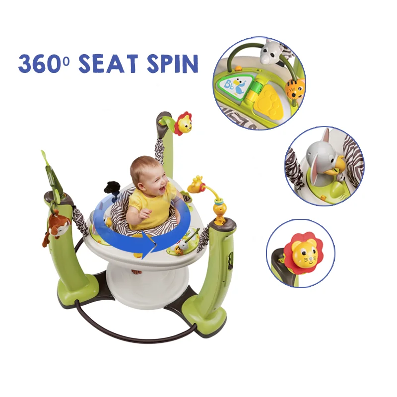 evenflo jungle quest jump & learn exersaucer activity center