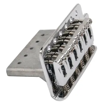 

1 Set 6String Flat Saddle Single Tremolo Bridge System for Electric Guitar N0HA