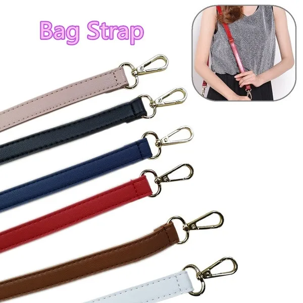 1Pc 123cm Long PU Leather Shoulder Bag Strap Bag Handles DIY Replacement Purse Handle For Handbag Belts Strap Bag Accessories