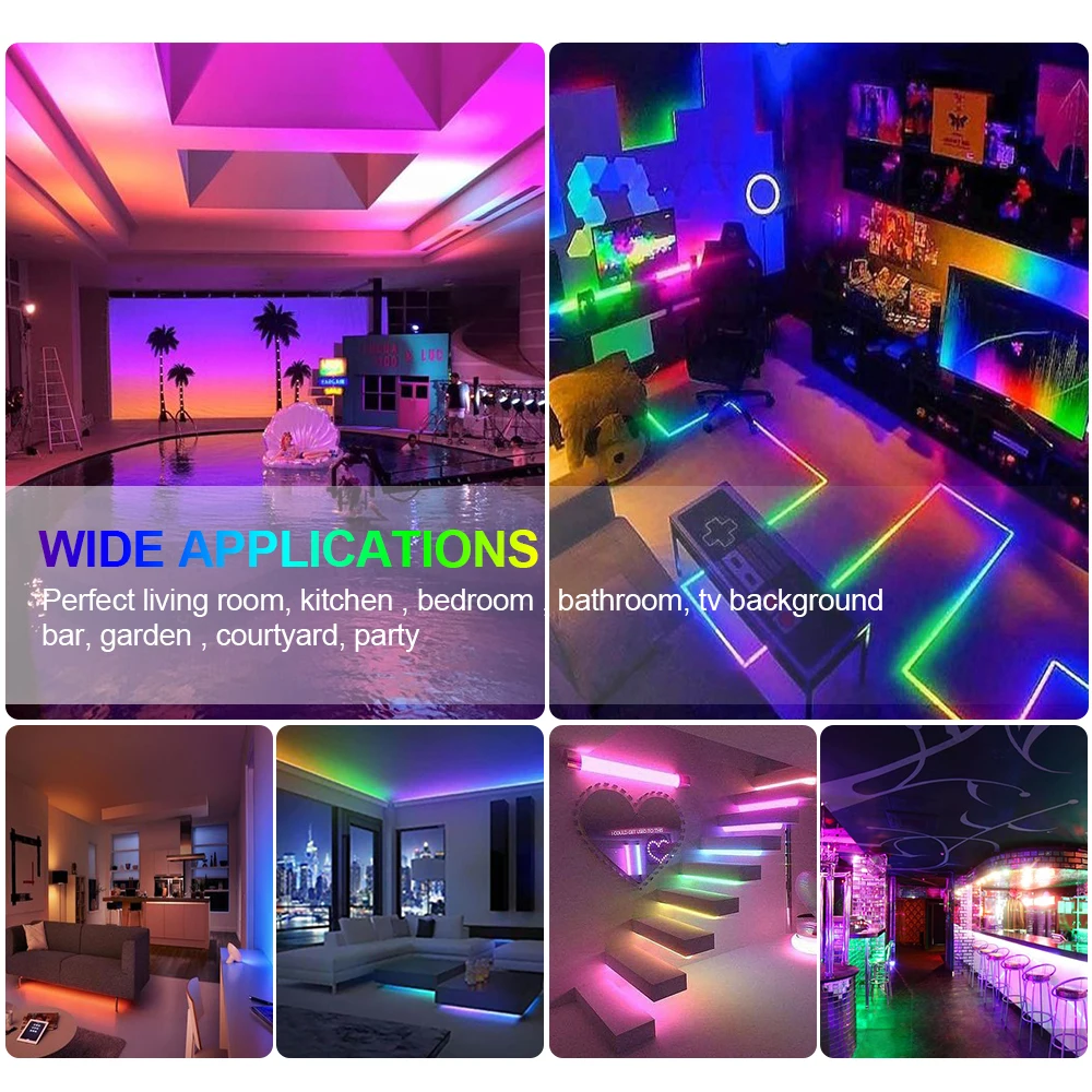 12V WS2811 адресуемых светодиодные ленты мечта Цвет WI-FI приложение контроллер 5050 RGB WS2811 IC 30 светодиодов 60 светодиодов Светодиодные полосы пикселей м, 1 м, 2 м, 3 м, 4 м, 5 м
