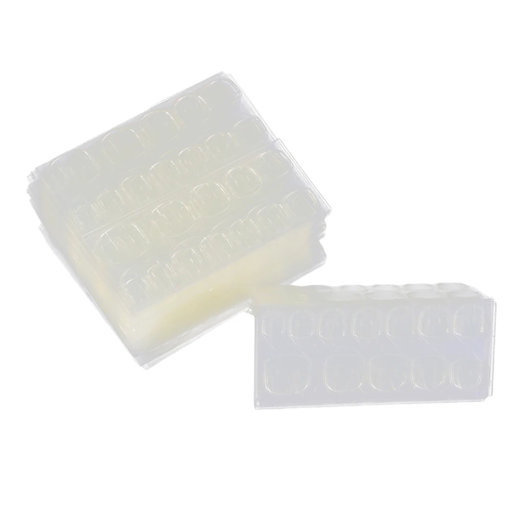 240x Waterproof Fake False Nails Extension Tapes Sticky French Tip Adhesive Glue