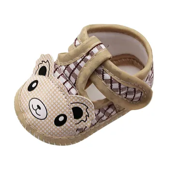 

Baby Girls Cartoon Little Bear Prewalker Soft Sole Sandals Single Shoes Baby Boy Small Toddler Shoes 2020 Summer Newborn Shoes
