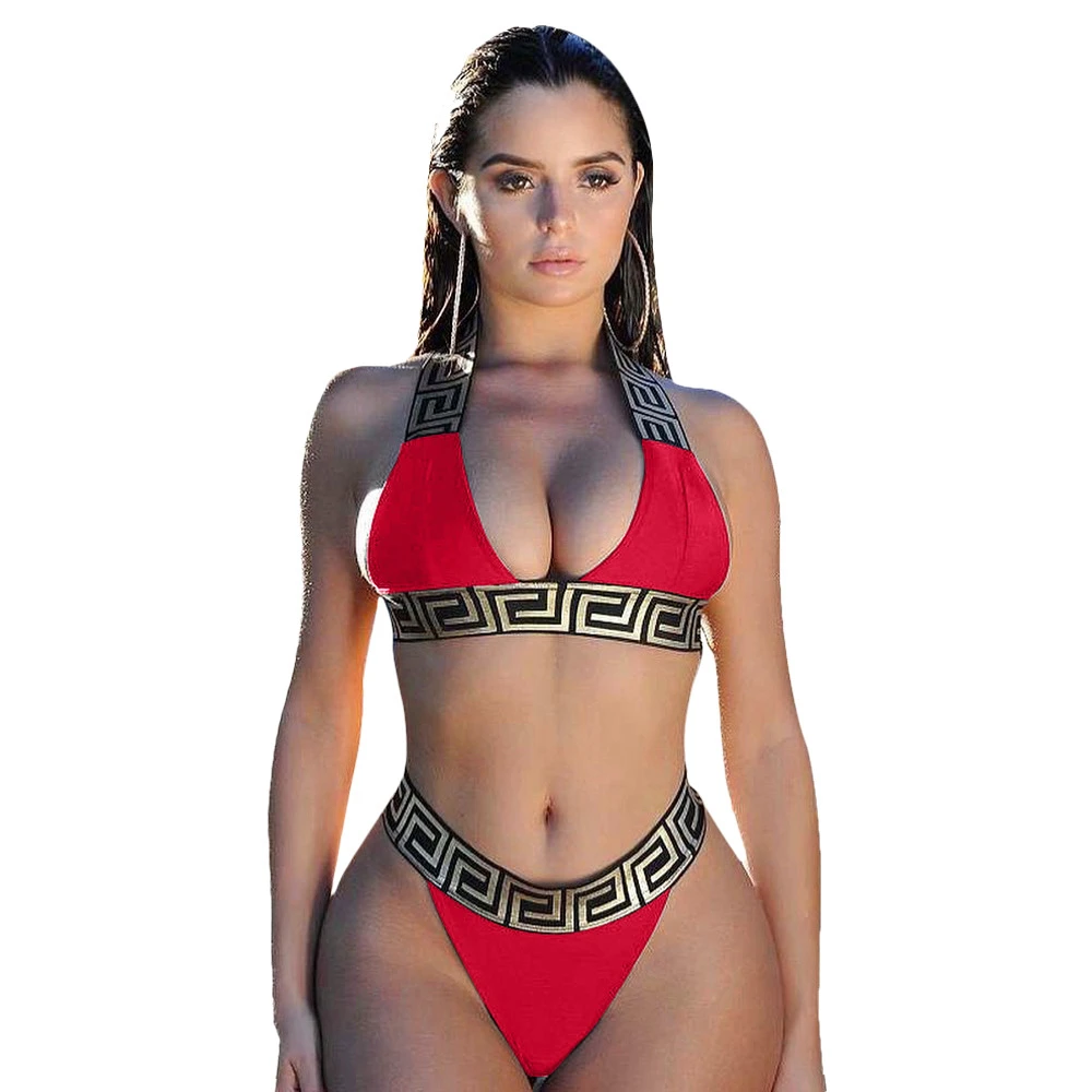 naar voren gebracht Zonder hoofd Verraad Designers Luxury Swimwear Bandage Swimsuit Sexy Bikini Set Women Crop Top  Bikinis Mujer Separate Fused Swimming Suit Biquini|Bikini Set| - AliExpress