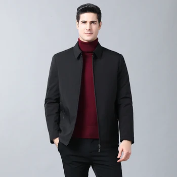 

2019 new brand winter men's jacket large size coat Parka Korean version of the slim fashion handsome short coat size M-4XL