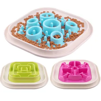 

Anti Choke Pet Feeding Bowl Slow down Eating Prevent Cat Dog Bowl Slow Food Bowl Feeder Dog Drinking Water Puppy Accessories