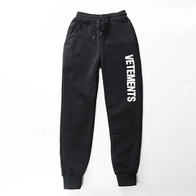 Lounge-Pants Joggers Running-Trousers Vetements-Print Outdoor Hiking Pockets