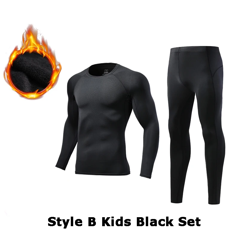 Fanceey Winter Children Thermal Underwear Compression Set Warm Thermo Underwear Boys Kids Long Johns Girls Lucky Johns Fitness long john shirts Long Johns