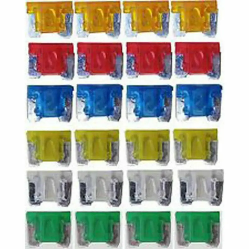 Micro Mini Blade Fuses Assorted Kit Set 24pcs Car Auto Truck SUV Low Profile APS