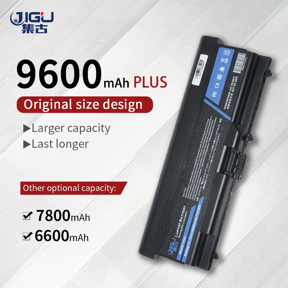JIGU 9 ячеек Аккумулятор для ноутбука Lenovo ThinkPad L421 L510 L512 L520 SL410 SL510 T410 T410i T420 T510 T510i T520