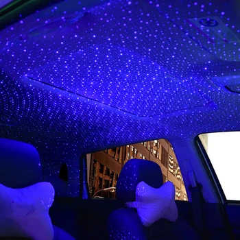 

USB LED Car Roof Star Light Atmosphere Lamp Interior Decorative Accessories RGB Decoration Music Sound DJ Christmas Colorful