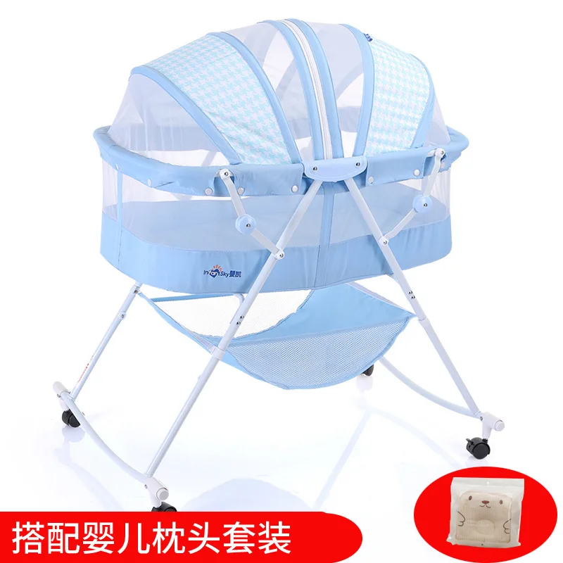 Детский шезлонг, детская кровать, детская кроватка, cunas para bebe seguridad infantil cama 7-12M - Цвет: 2