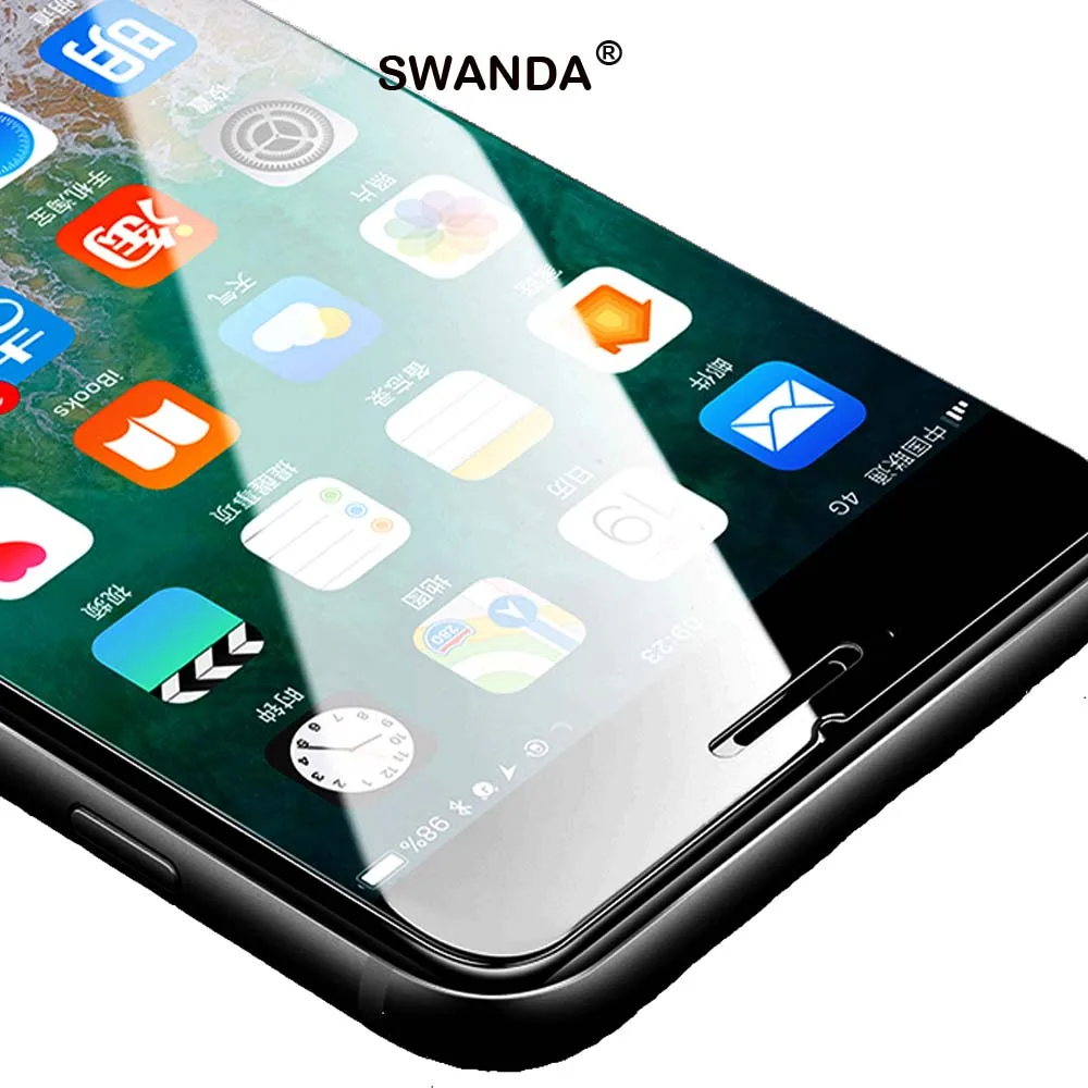 Закаленное стекло swanda для iPhone X 6 7 8 6PLUS 7PLUS 8PLUS 5 SE на iphone 11 защита экрана закаленная