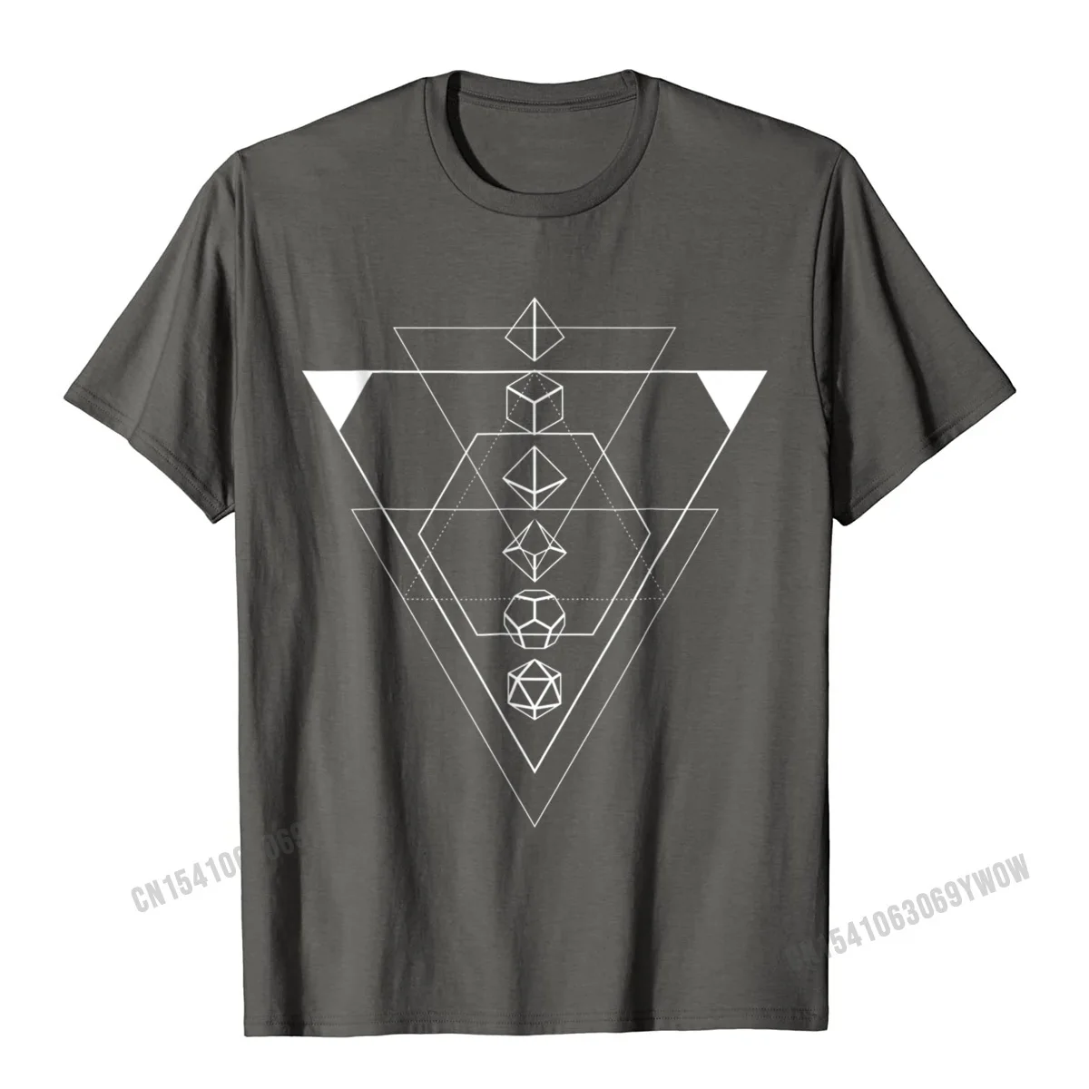 Oversized Design Summer Short Sleeve T Shirts Summer/Fall Crewneck Pure Cotton Tees for Men T-Shirt Casual Top Quality Nerdy Minimalist Polyhedral Dice Set Geeky D20 T-Shirt__1040 carbon