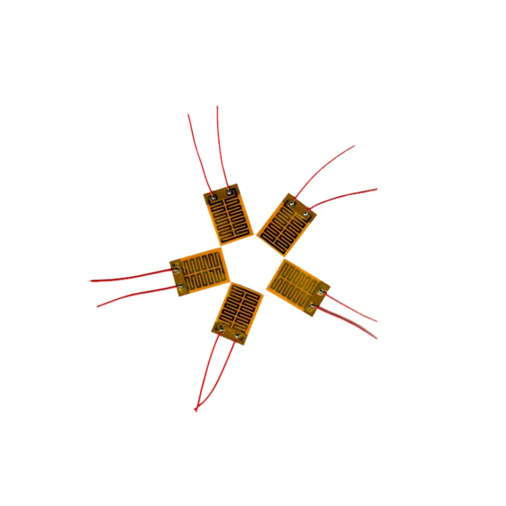 Taidacent 10 pcs Thin Film Heater Hand Warmer Heating Sheet 40*40 Film Polyimide PI Heating Film Polyimide Film Heater