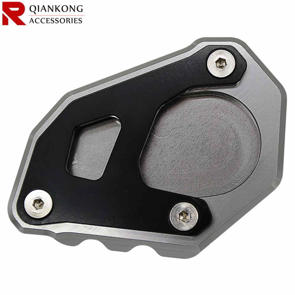SSE-006-GY-BK Kickstand увеличенная боковая Подставка-подставка для расширения опорная пластина боковая подставка с увеличенной растяжкой для KTM 1290super adventure r - Цвет: SSE-006-GY-BK