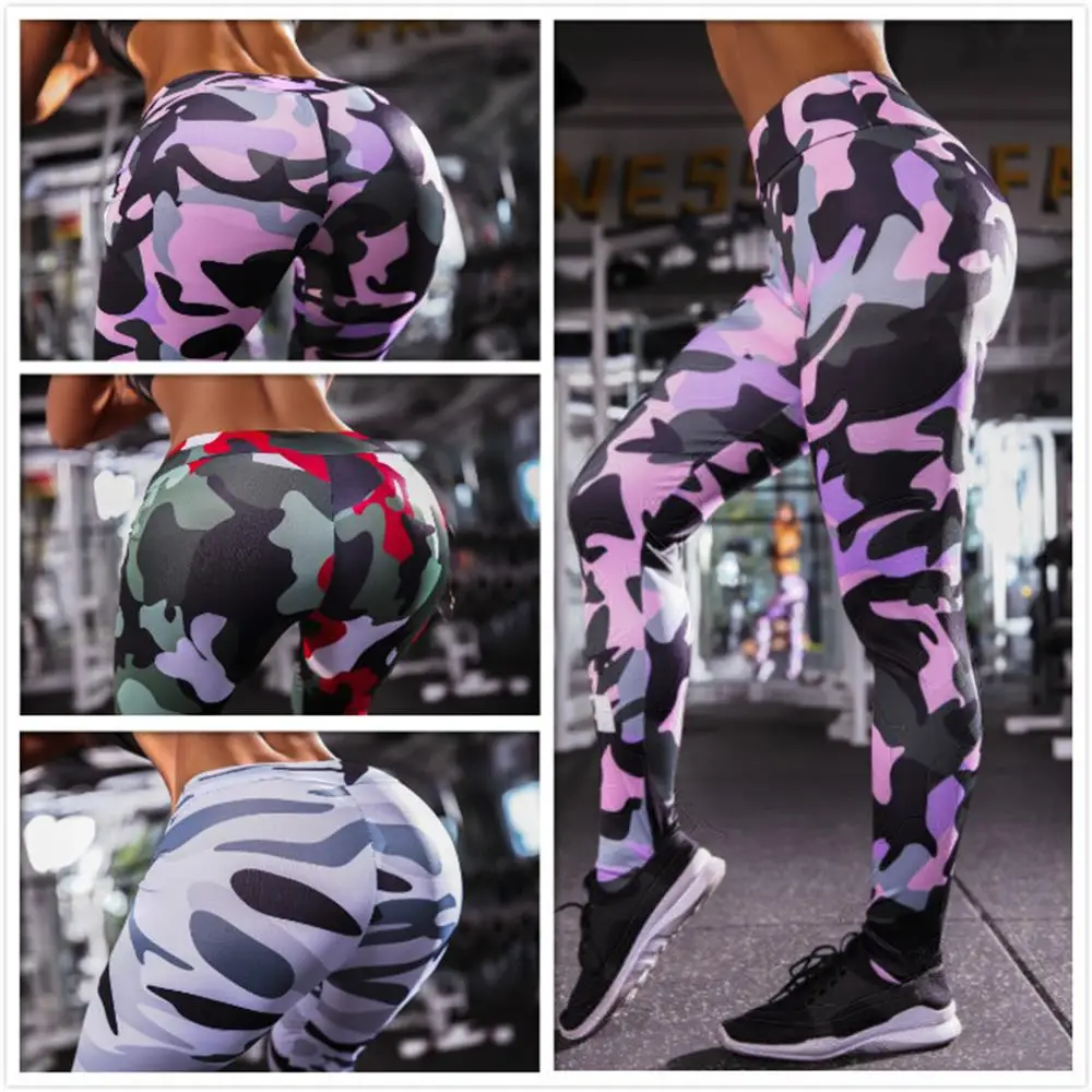 

Leggings Women sweatpants Fitness pants Sports pants High waist breathable Quick drying Running Women joggers camouflage 0348