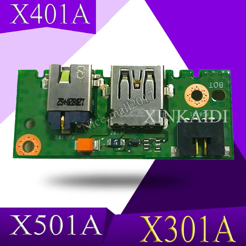 XinKaidi X401A_IO плата REV2.0 для ASUS X301A X401A X501A питания ноутбука аудио USB IO Плата интерфейса