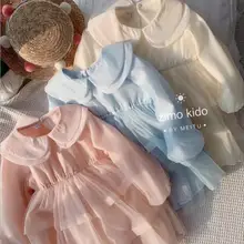 Новое платье принцессы для девочек, модные весенние детские праздничные платья для девочек 3-8 лет