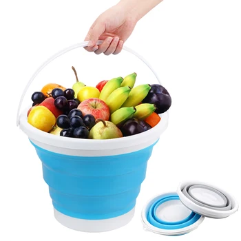 

NICEYARD Promotion Camping Foldable Bucket Portable Car Wash Bucket For Outdoor Fishing Save Space Round Bathroom Kitchen Bucket