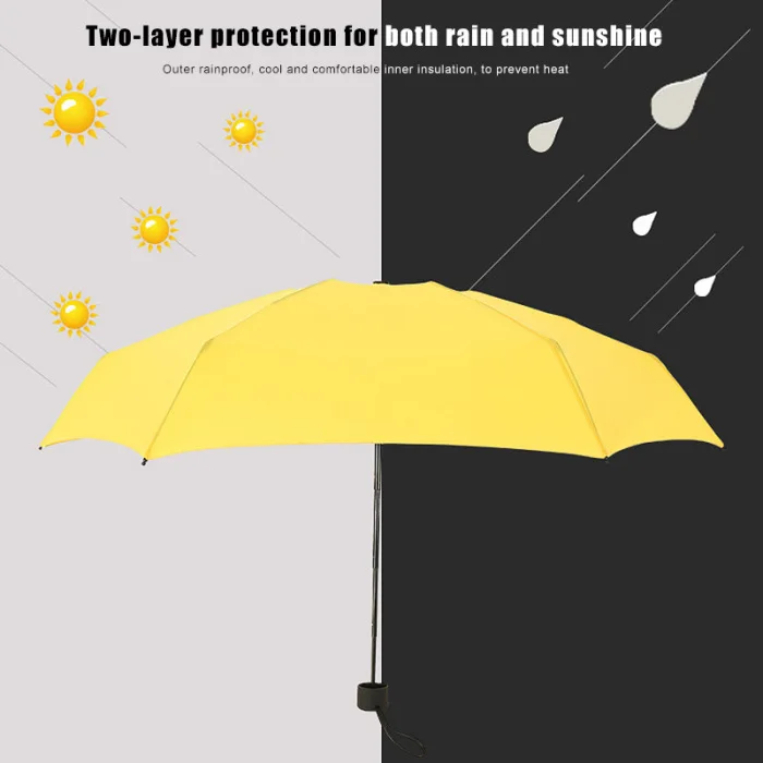 Легкий Мини карманный зонтик для путешествий, небольшой дождевой Ветрозащитный складной зонтик, Лучшая цена