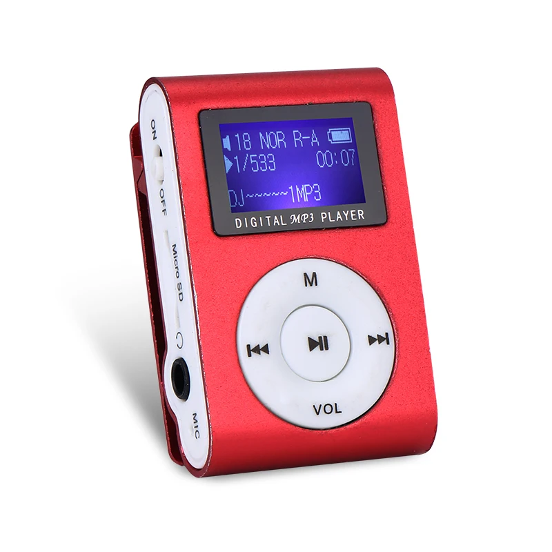 2 Гб памяти автомобиля мини USB клип LCD экран MP3 музыкальный плеер Поддержка линия