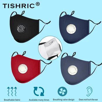 

Black/Red/Blue Fashion Half Face Mask Washable Reusable With Breathing Valve Anti Dust Mask Filter Carbon Disposable for Adult