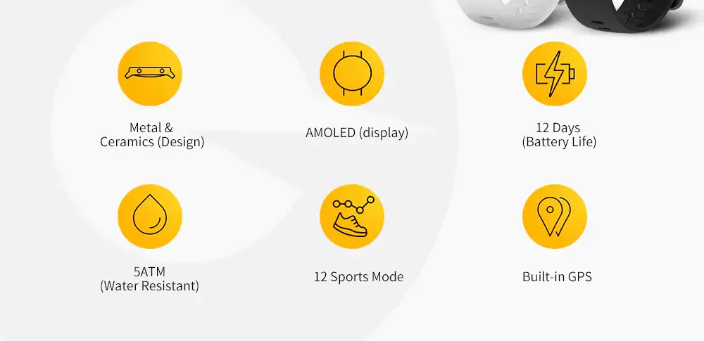 Amazfit GTR 42 мм Смарт-часы gps 5ATM Водонепроницаемый 24 дней Срок службы батареи 12 спортивный режим Bluetooth активно-матричные осид, Экран