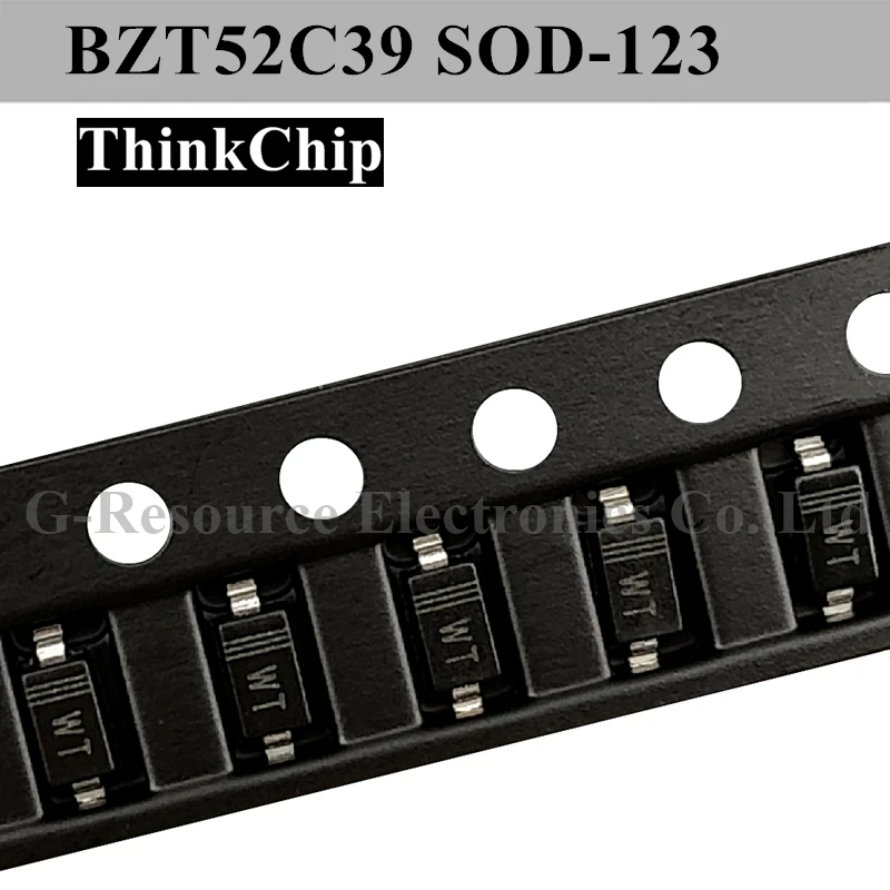 

(100pcs) BZT52C39 SOD-123 SMD 1206 Voltage Stabilized Diode 39V (Marking WT)