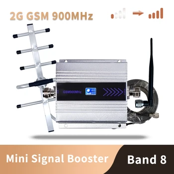 

Gsm repeater 2g 3g band8 GSM 900MHz Amplifier 20Dbm lcd Mini Mobile Phone Signal Booster Repeater 900 cell Repetidor GSM 980