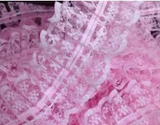 pink 30 ярдов 4,5 см шифоновая плиссированная отделка с оборками Свадебная лента для свадебного платья желтые белые аксессуары из тканей - Цвет: pink