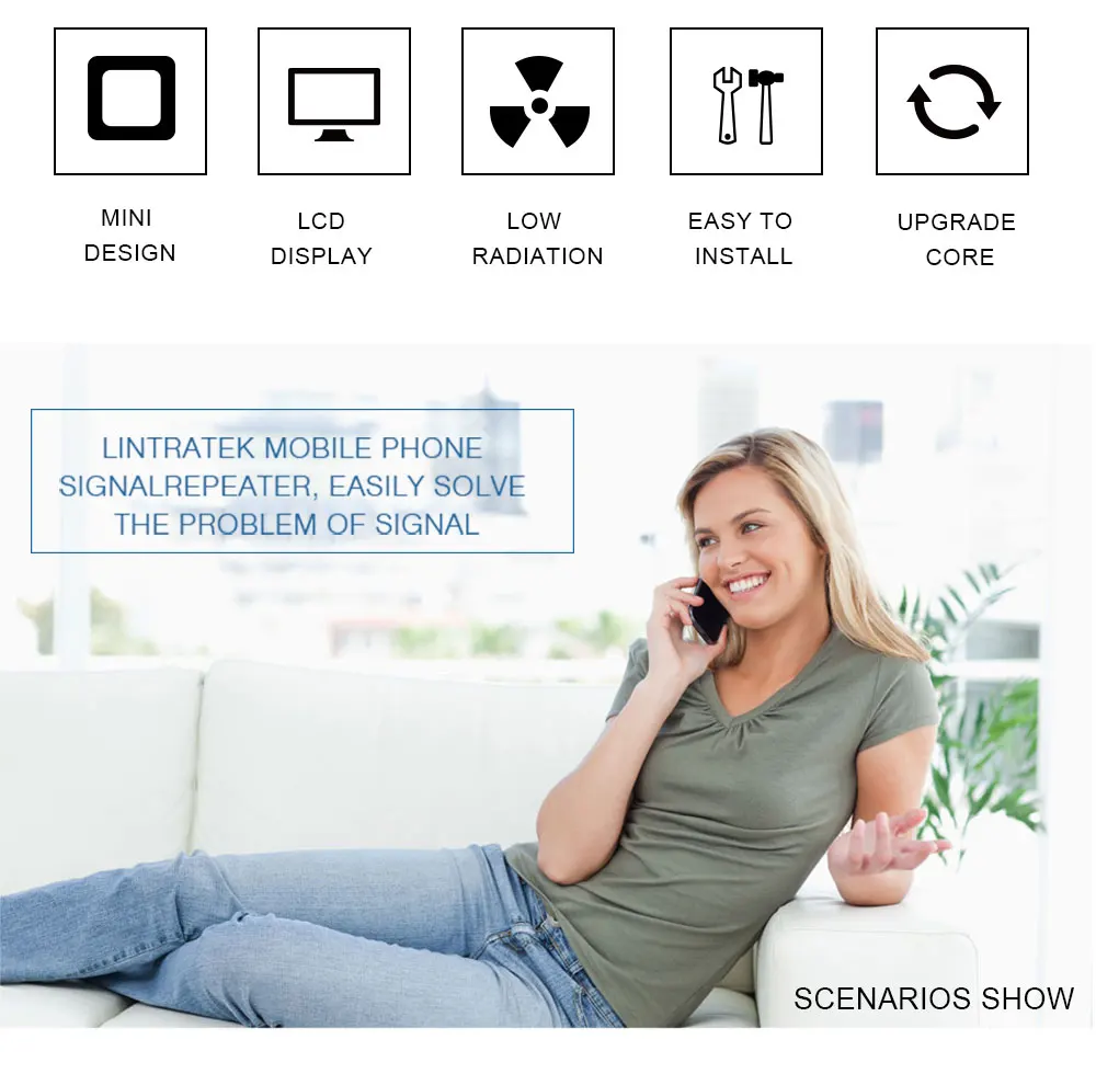 lintratek AWS Band 4 4G signal booster LTE 1700