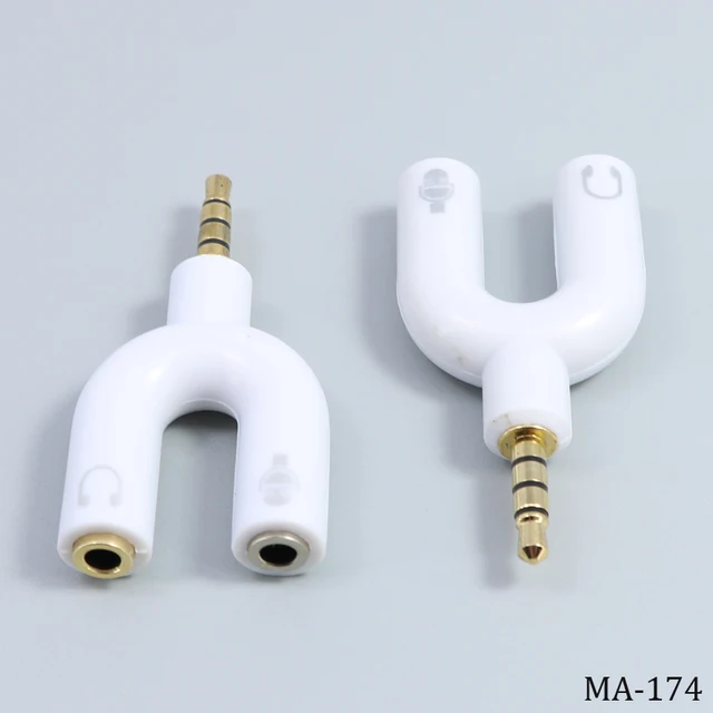 Adattatore Jack Doppio Splitter Audio 3.5mm - Adattatore Maschio A 2 Femmine Per Cuffie Condivise Am Audio - Foto 7