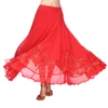 Falda larga de Flamenco para mujer, vestido de baile moderno, malla de lentejuelas, falda para bailar vals ► Foto 2/6