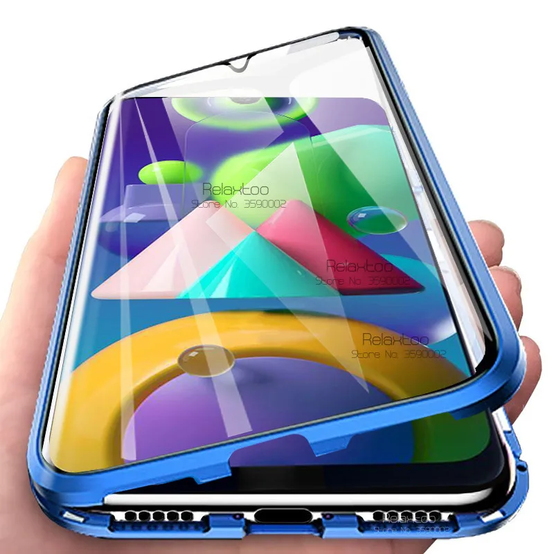 Чехол для samsung m21 с магнитной застежкой на 360 ° чехлы galaxy a51 a71 a30s m31 a10 a30 a50 a70 s